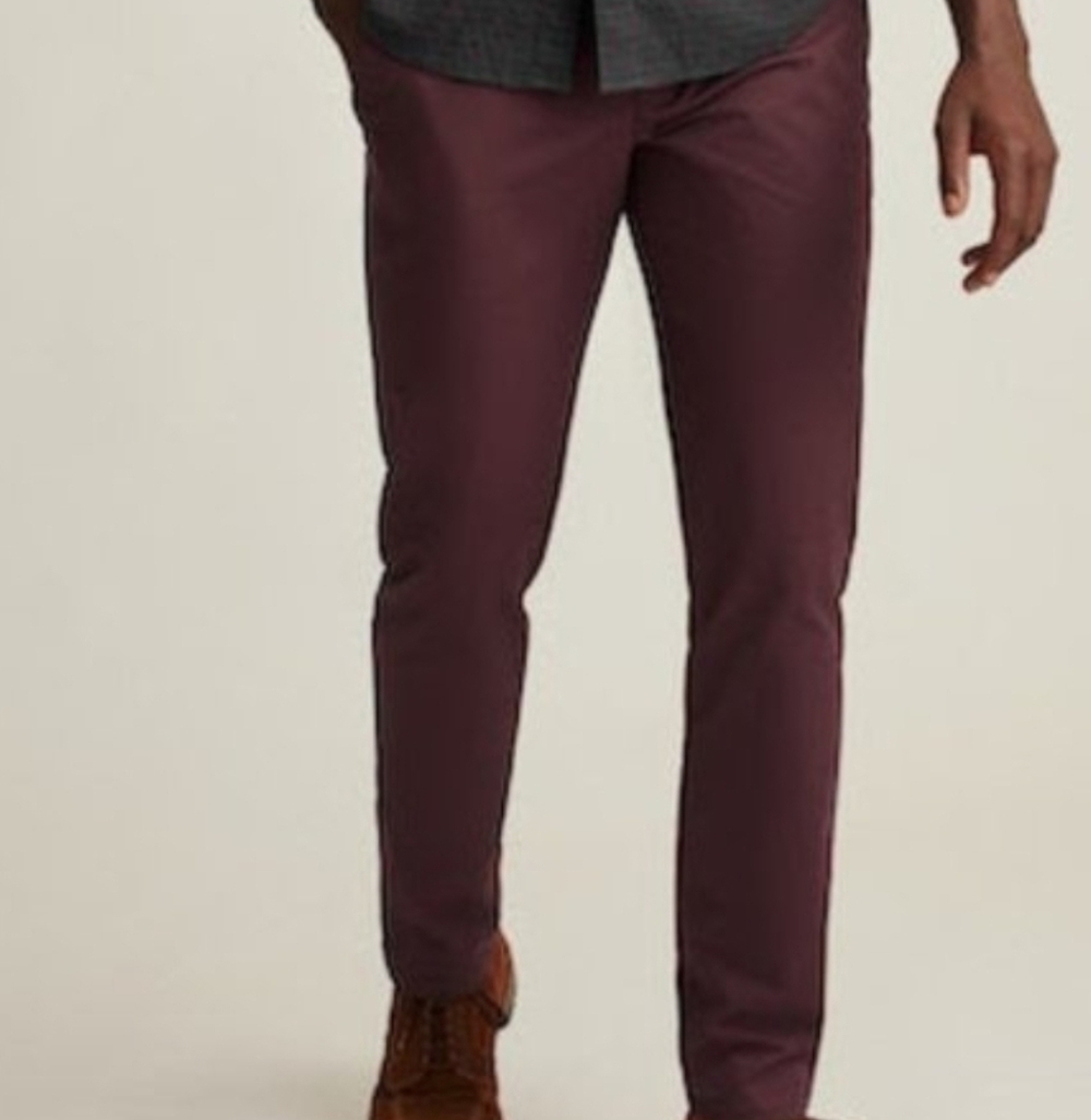 Bonobos Stretched Washed Chinos Burgundy 34x34